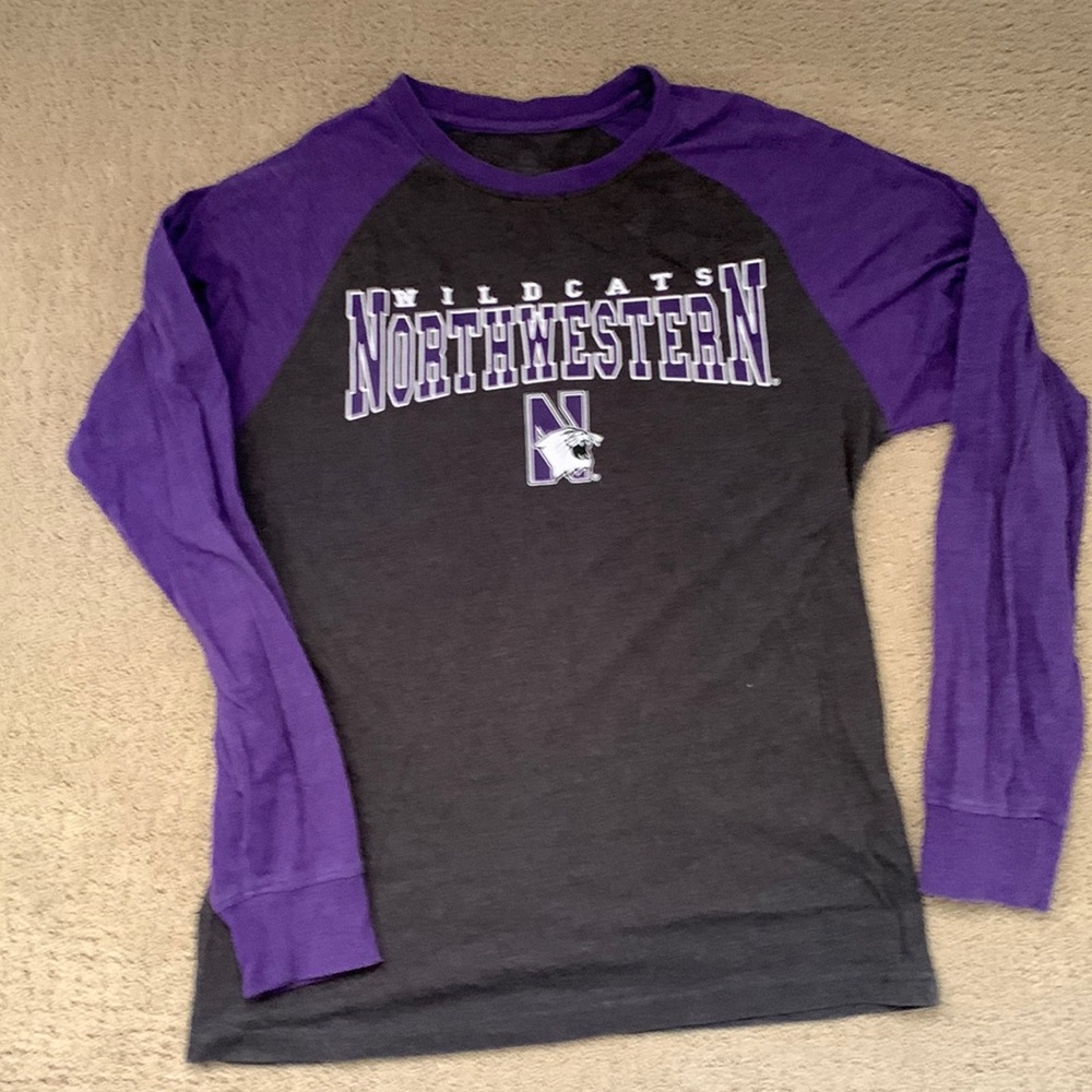 Northwestern University Wildcats Long Sleeve Shirt Purple